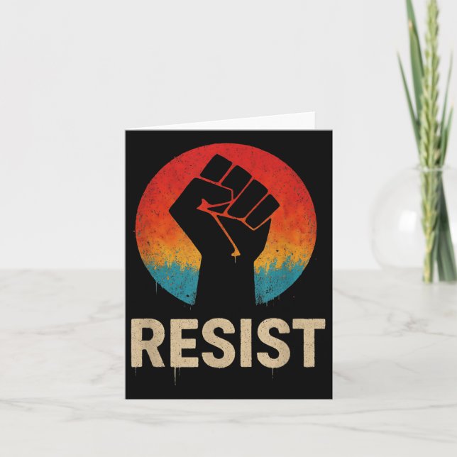 Resistent Fist Kort (Framsida)