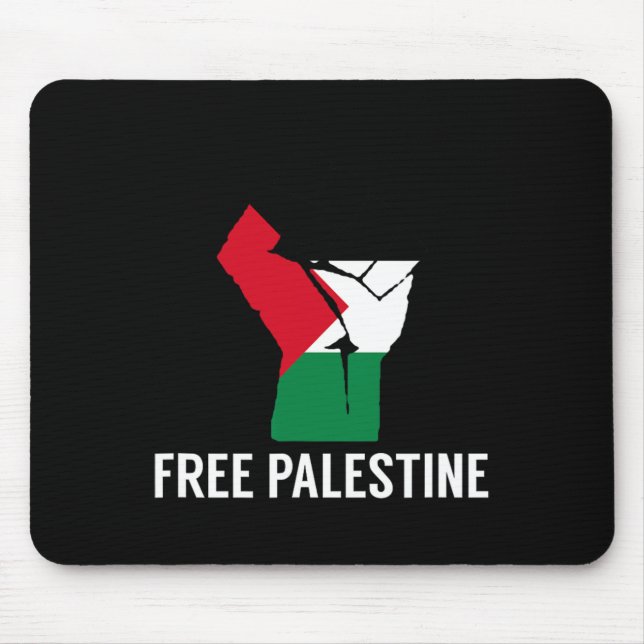 Resistent Fist Palestinian Flagga - Free Palestine Musmatta (Framsidan)