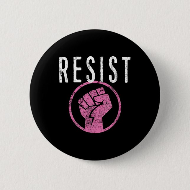 Resistent FT Shirt - vara en del av motståndet - Knapp (Framsida)