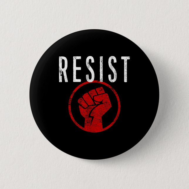 Resistent FT Shirt - vara en del av motståndet - Knapp (Framsida)