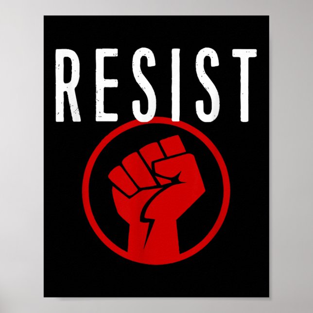 Resistent FT Shirt - vara en del av motståndet - Poster (Framsidan)