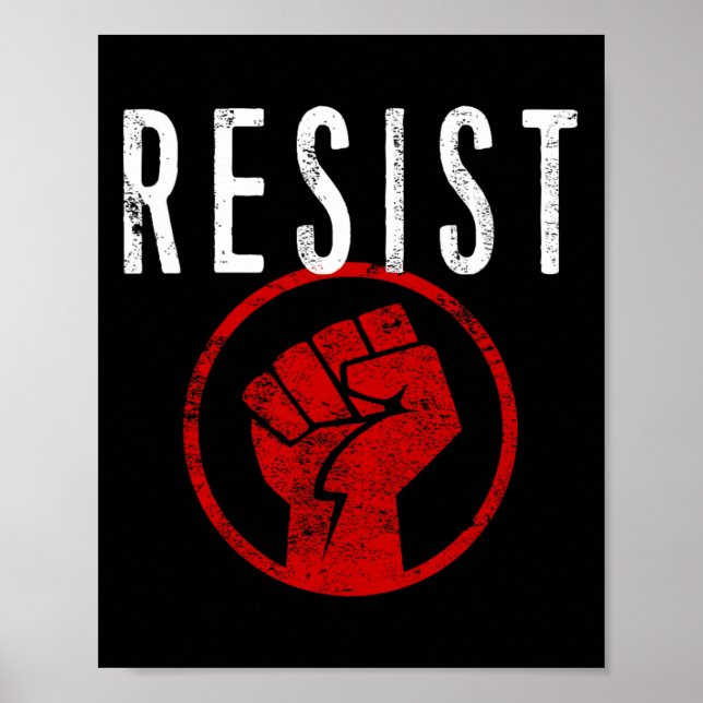 Resistent FT Shirt - vara en del av motståndet - Poster (Framsidan)
