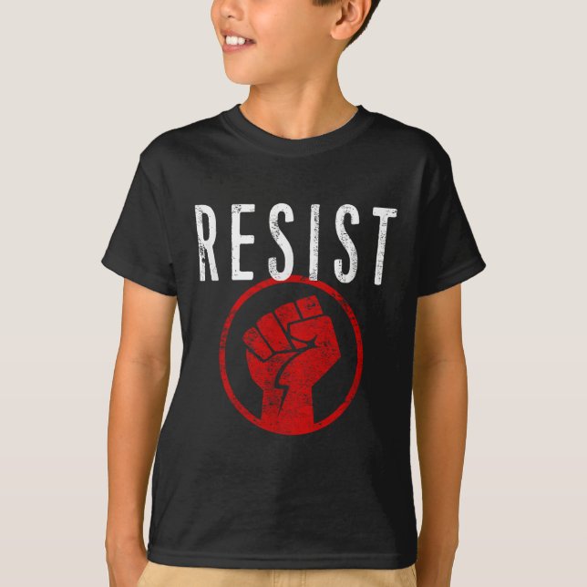 Resistent FT Shirt - vara en del av motståndet - T (Framsida)