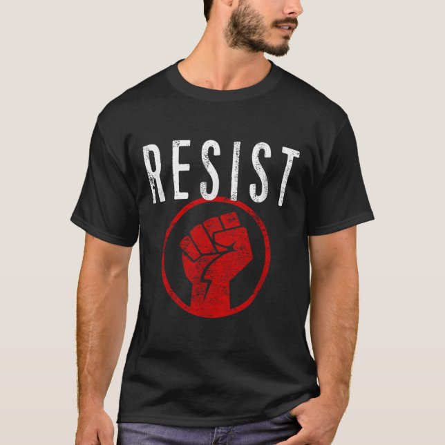 Resistent FT Shirt - vara en del av motståndet - T (Framsida)