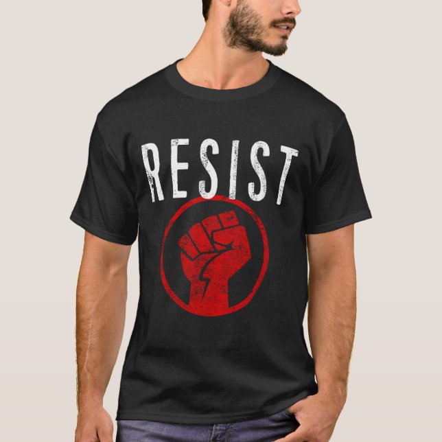 Resistent FT Shirt - vara en del av motståndet - T (Framsida)