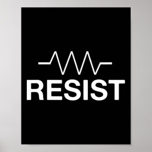 Resistent funktionell Electronics Circuit Resistor Poster