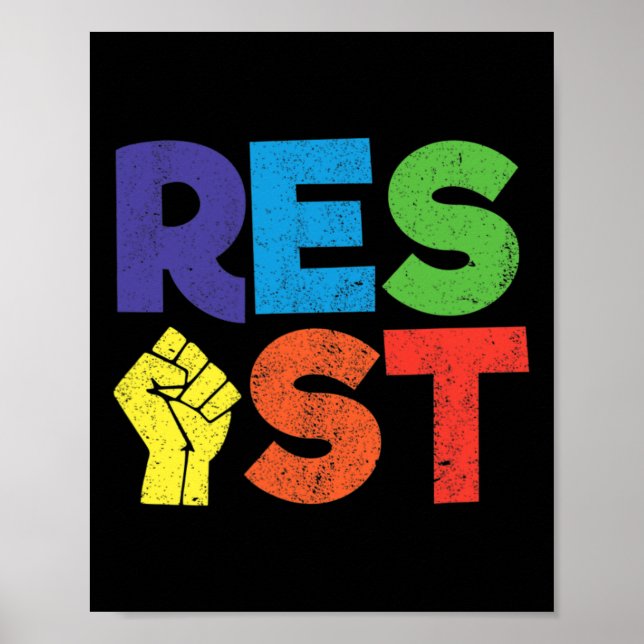 Resistent Gay LGbt-gemenskapsstöd för kök P Poster (Framsidan)