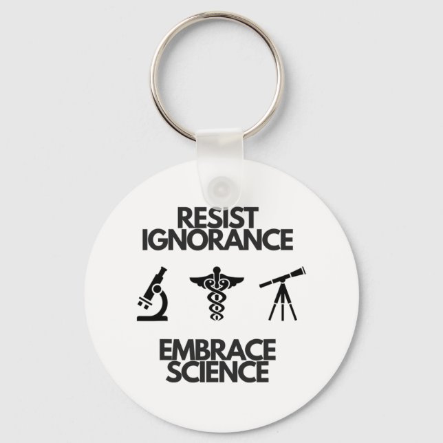 Resistent Ignorance Embrace Science Verktyg of the Nyckelring (Framsida)