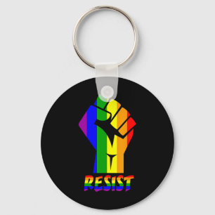 Resistent Lgbt Pride Kärlek T Shirt Gay Lesbisk Co Nyckelring