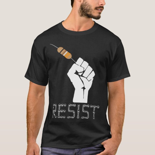 Resistent Lilla Gift Idea for Electrical Ingenjör  T Shirt (Framsida)