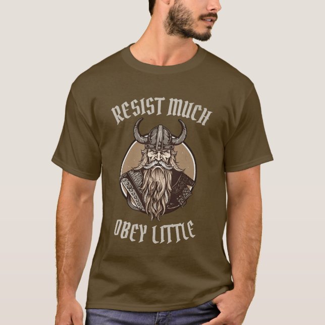 Resistent mycket Obey Little Nordic Viking t-shirt (Framsida)
