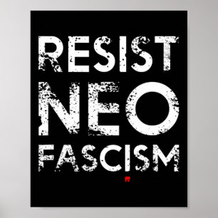 Resistent Neo Fascism Anti Trump Anti Bolsonaro-gå Poster