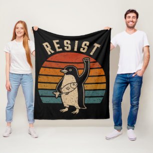 Resistent Penguins protest mot tullar Fleecefilt