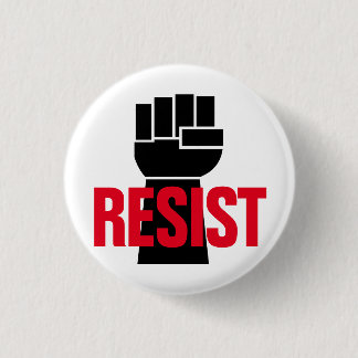 Resistent President Trump - Anti Trump Black Fist Knapp