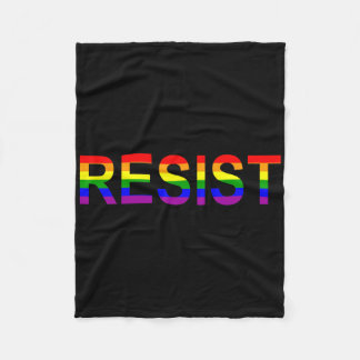 Resistent Rainbow Queens Anti Trump Novelty Policy Fleecefilt
