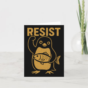 Resistent Rebel Penguin Anti-trump Protest Against Kort