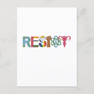 Resistent Shirt Resistance Fight Fist Protest Libe Inbjudan Vykort