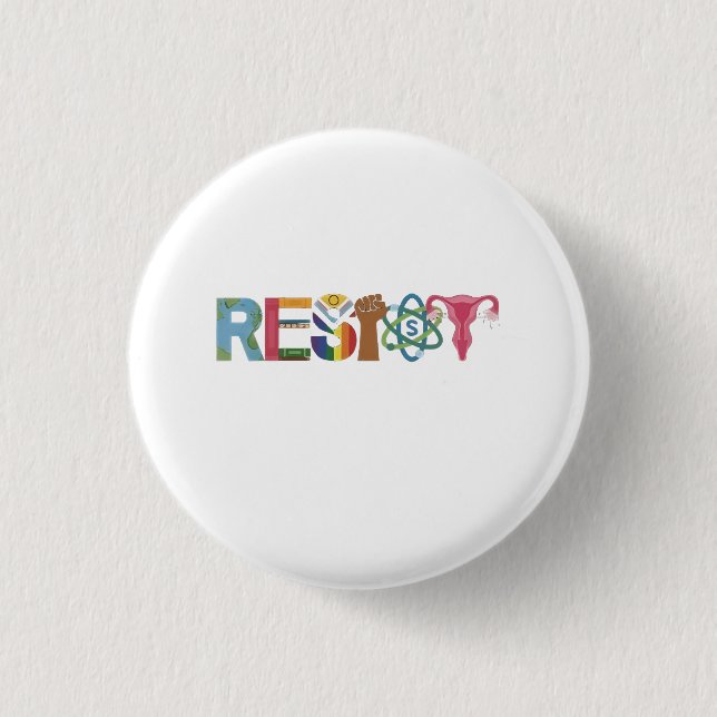 Resistent Shirt Resistance Fight Fist Protest Libe Knapp (Framsida)