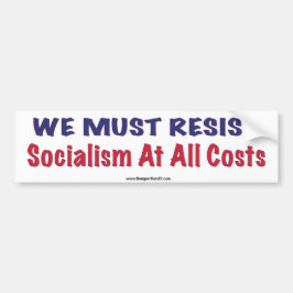 Resistent socialism bildekal