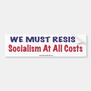 Resistent socialism bildekal