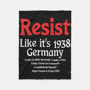 Resistent som 1938 Tyskland 18 Fleecefilt