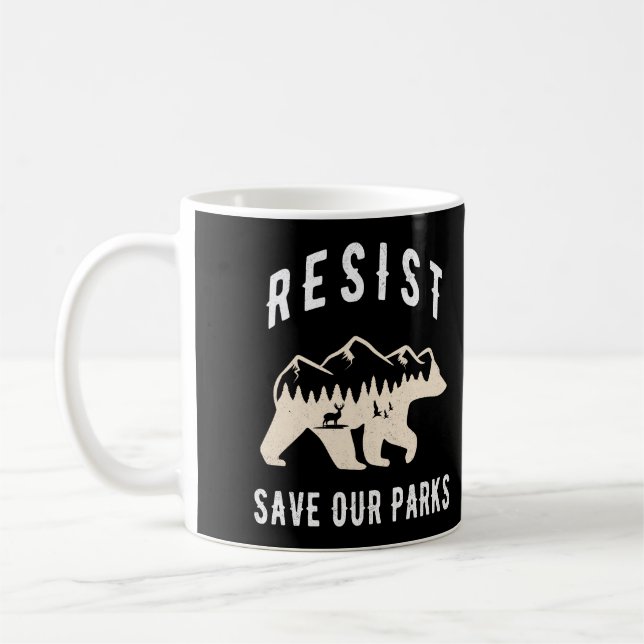 Resistent Spara Vårt Parker Alt USA:s nationella P Kaffemugg (Vänster)
