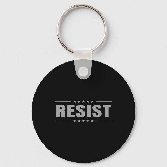 Resistent Trast Protest Anti political we the Peop Nyckelring (Framsida)