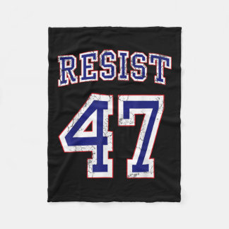 Resistent Trump 47 Retro Disted Graphic Fleecefilt