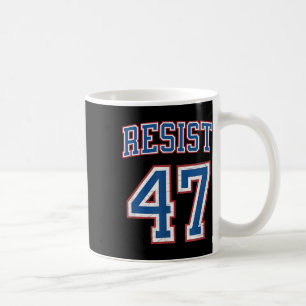 Resistent Trump 47 Retro Distress Politiskt Kaffemugg
