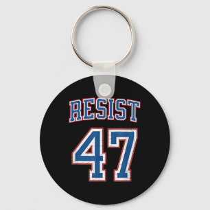 Resistent Trump 47 Retro Distress Politiskt Nyckelring