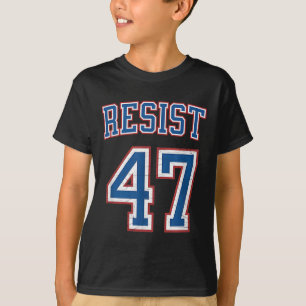 Resistent Trump 47 Retro Distress Politiskt T Shirt