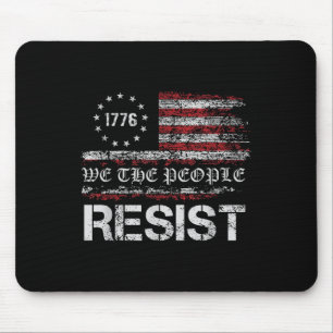 Resistent Trump Protest against Policy US Flagga w Musmatta