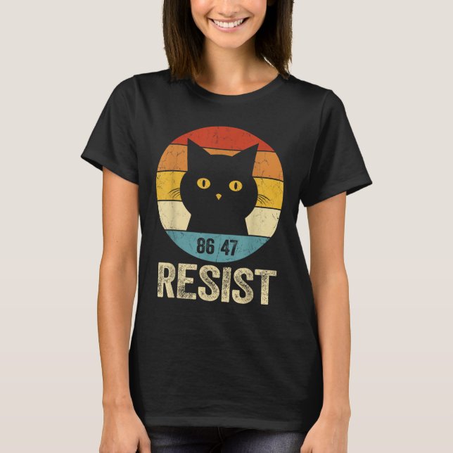 Resistera antitrumpuskatt för Retro Resistent anti T Shirt (Framsida)