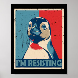 Resistera att jag Poster Penguin Activism igen