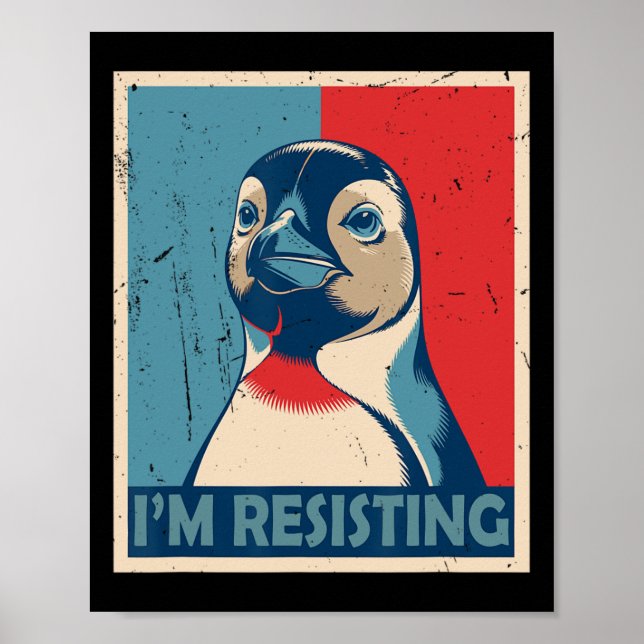 Resistera att jag Poster Penguin Activism igen (Framsidan)