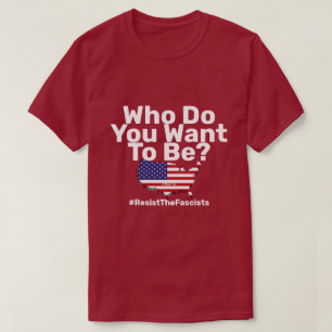 Resistera fascisterna (mörk) - en MisterP-skiva T Shirt