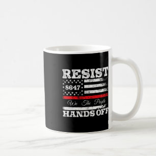 Resistera Händer av 86 47 USA amerikanska Flagga A Kaffemugg
