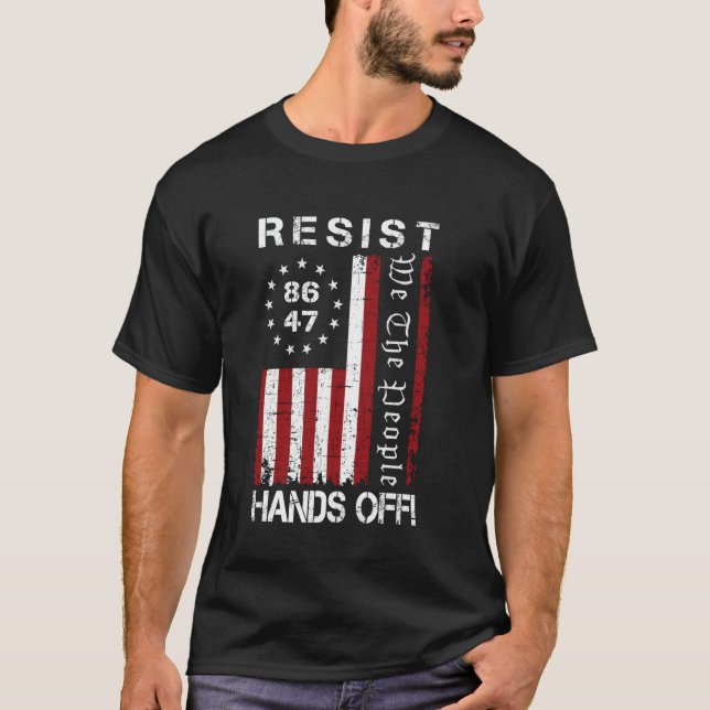 Resistera Händer av protest 86 47 8647 Protest Spa T Shirt (Framsida)