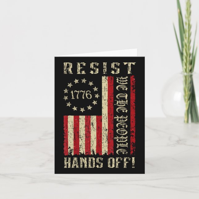 Resistera Händer av protester mot oss, USA:s Fl Kort (Framsida)