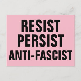 Resistera mot fascistisk resistens Rosa Vykort