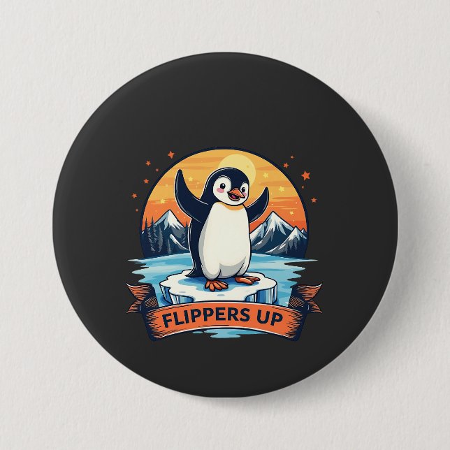 Resistera på att stå med penguins antitrump knapp (Framsida)