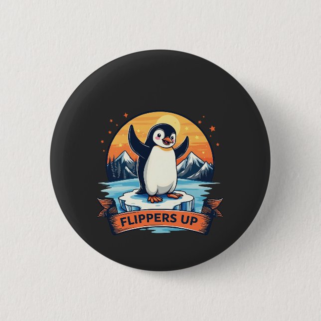 Resistera på att stå med penguins antitrump knapp (Framsida)
