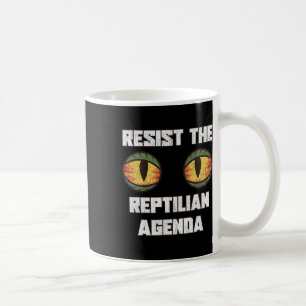 Resistera på Reptilian Agenda Conspiracy Theory Li Kaffemugg