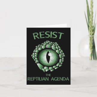 Resistera på Reptilian Agenda Conspiracy Theory Li Kort
