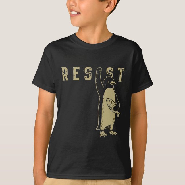 Resistera penguin 3 t shirt (Framsida)