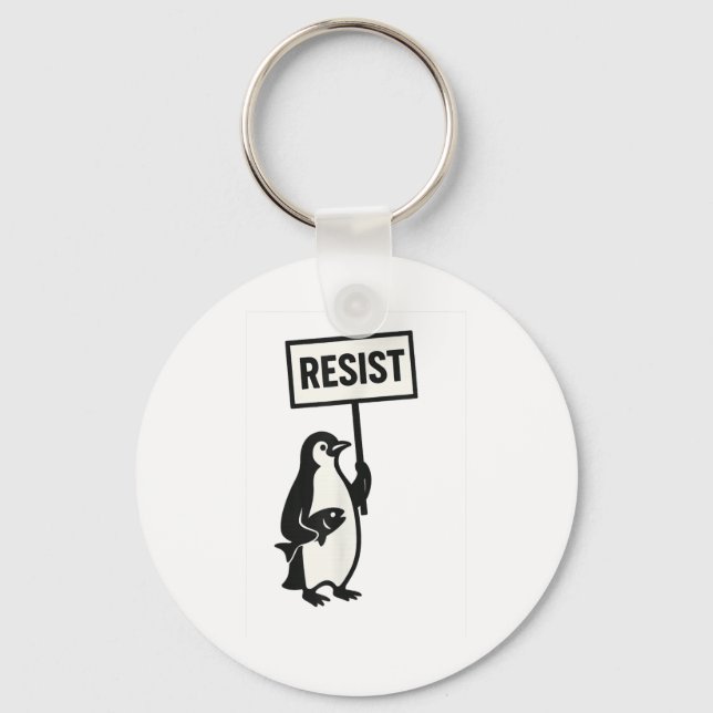 Resistera penguin Activism Graphic Nyckelring (Framsida)