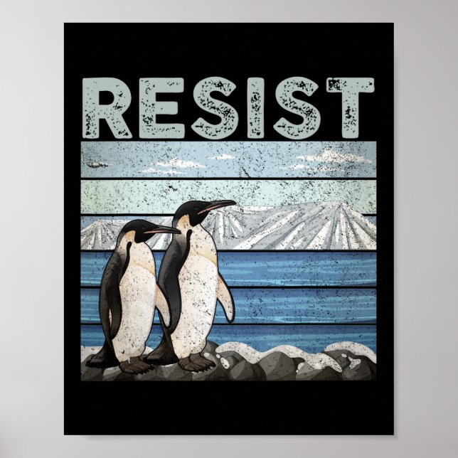 Resistera penguin Activism Poster (Framsidan)