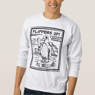 Resistera penguin mot taxor och flippar upp lång ärmad tröja