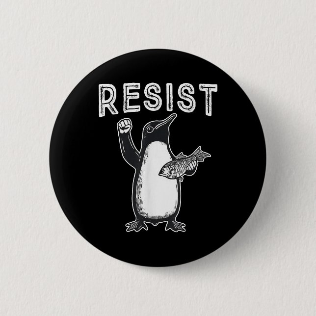 Resistera Penguin _ Politisk protest Knapp (Framsida)