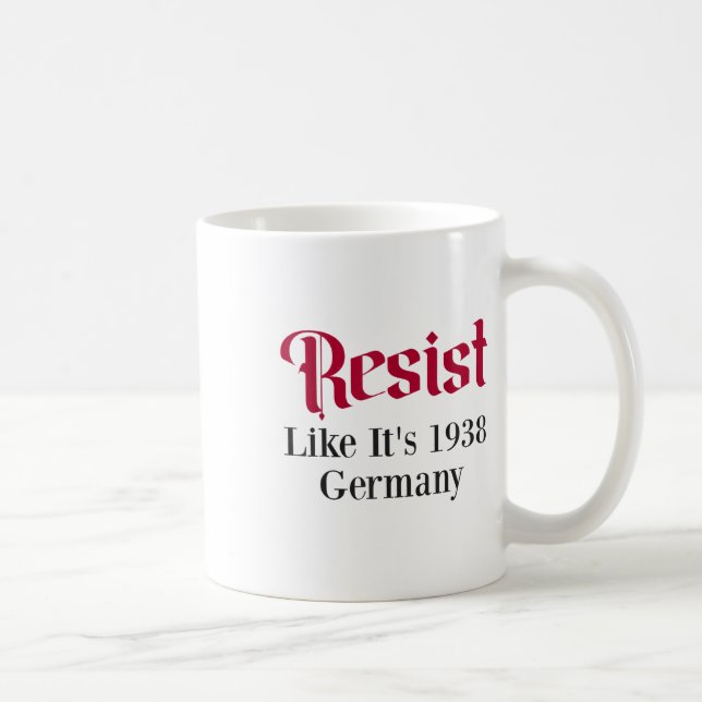 Resistera som 1938 Tyskland Kaffemugg (Höger)
